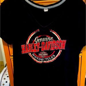 Harley Davidson V-neck tee